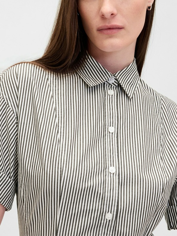 GAP Košeľové popelínové midi šaty GAP