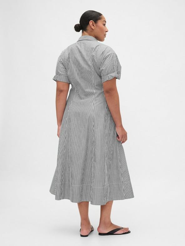 GAP Košeľové popelínové midi šaty GAP
