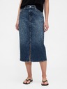 GAP Džínsová puzdrová midi sukňa GAP