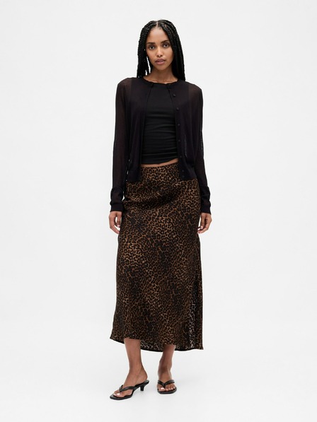 GAP Saténová maxi sukňa GAP