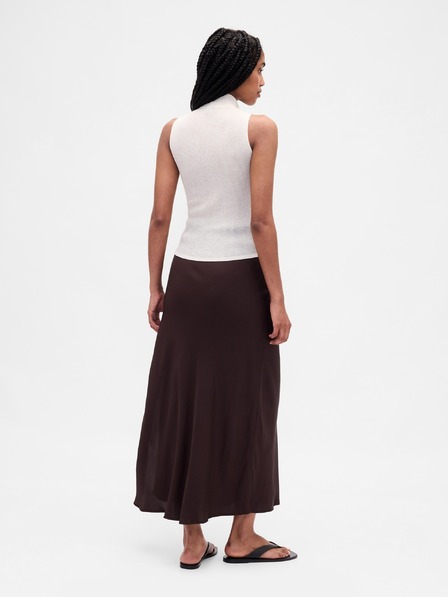 GAP Saténová maxi sukňa GAP