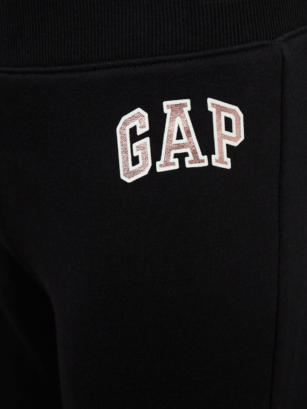 GAP Detské tepláky fleece logo army GAP