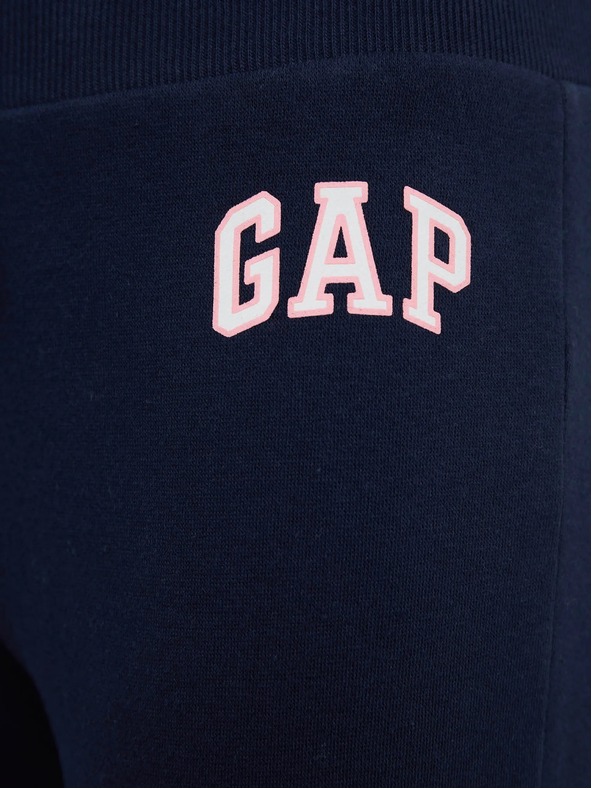 GAP Detské tepláky fleece logo army GAP