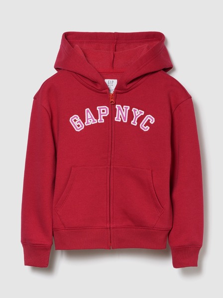 GAP Detská mikina s logom a fleece GAP