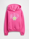 GAP Detská mikina s logom a fleece GAP