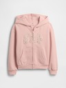 GAP Detská mikina s logom a fleece GAP