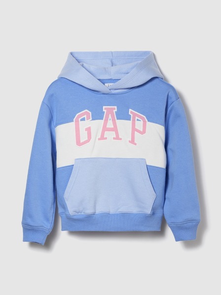 GAP Detská mikina s logom a fleece GAP