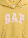 GAP Detská mikina s logom a fleece GAP