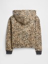 GAP Detská mikina s logom a fleece GAP