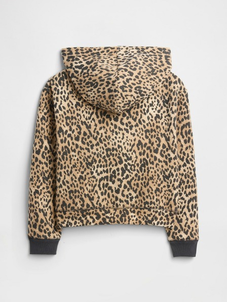 GAP Detská mikina s logom a fleece GAP