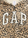 GAP Detská mikina s logom a fleece GAP