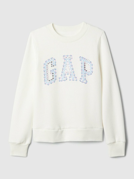 GAP Detská mikina s logom a fleece GAP