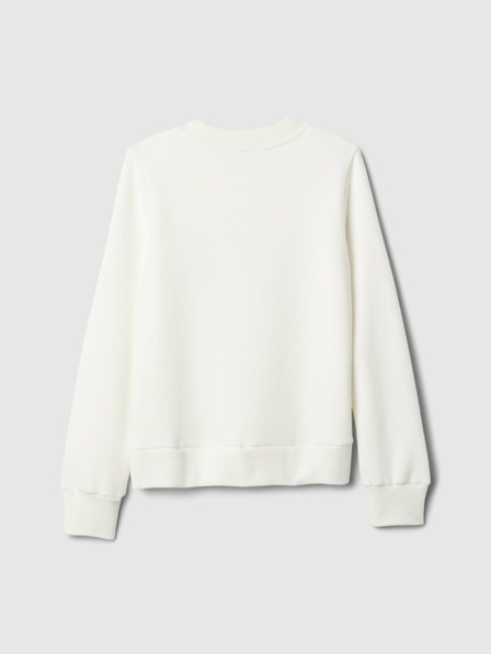 GAP Detská mikina s logom a fleece GAP