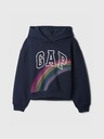 GAP Detská mikina s logom a fleece GAP