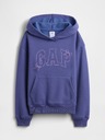 GAP Detská mikina s logom a fleece GAP