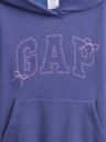 GAP Detská mikina s logom a fleece GAP