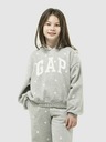 GAP Detská mikina s logom a fleece GAP