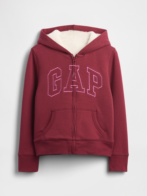 GAP Detská zateplená mikina Logo Fleece GAP
