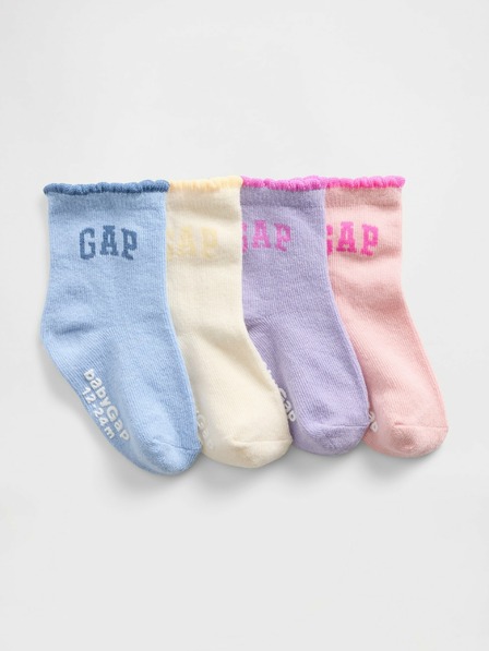 GAP Baby ponožky s logom, 4 páry GAP