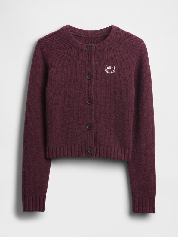 GAP Detský crop kardigán CashSoft GAP