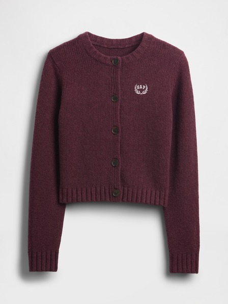 GAP Detský crop kardigán CashSoft GAP