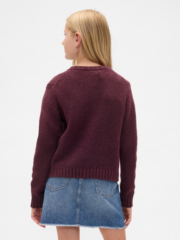 GAP Detský crop kardigán CashSoft GAP