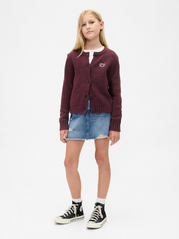 GAP Detský crop kardigán CashSoft GAP