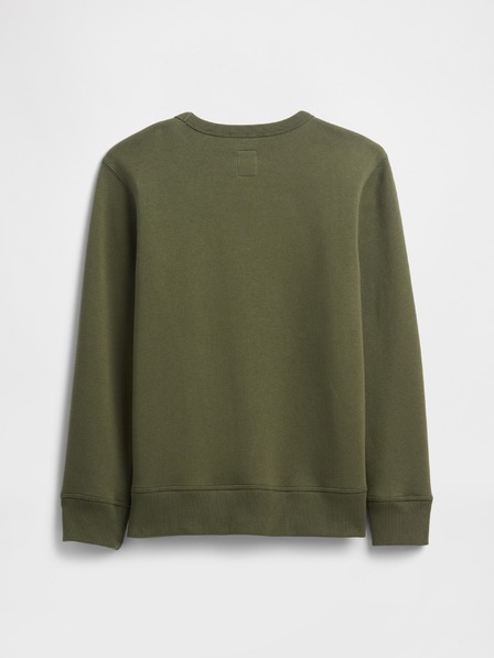 GAP Detská mikina s logom a fleece GAP