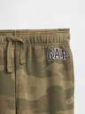 GAP Detské tepláky fleece logo army GAP