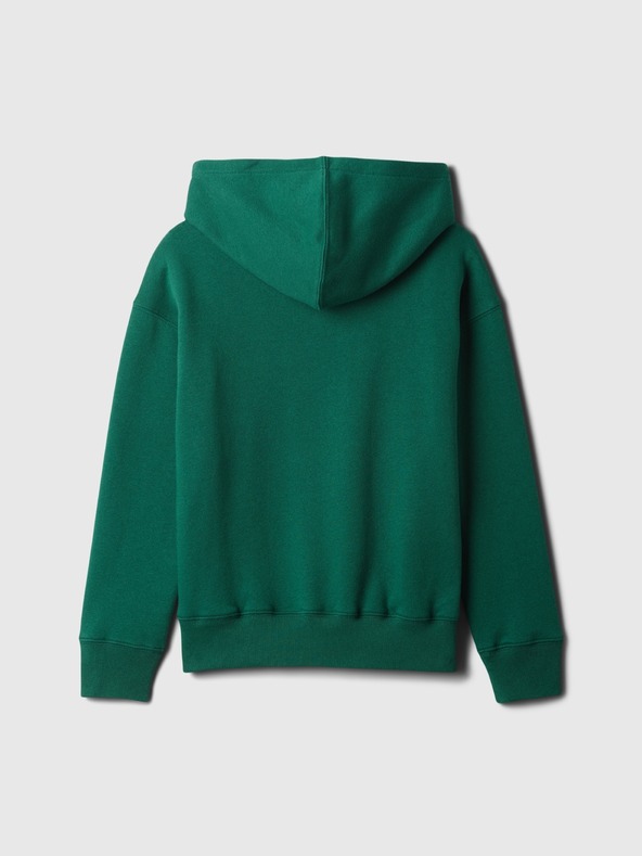 GAP Detská mikina s logom a fleece GAP