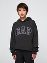 GAP Detská mikina s logom a fleece GAP