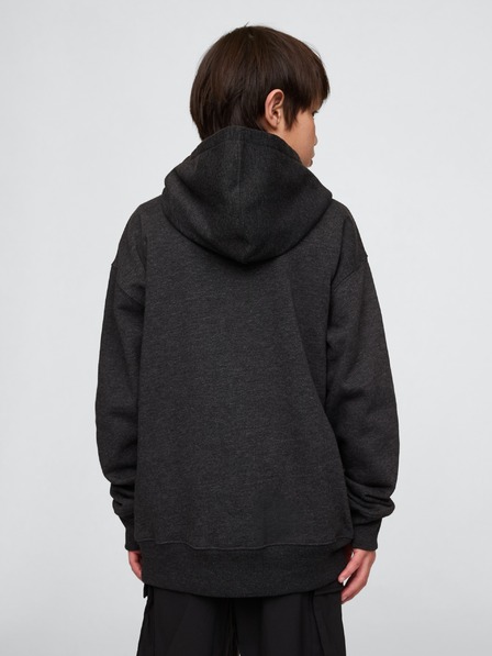 GAP Detská mikina s logom a fleece GAP