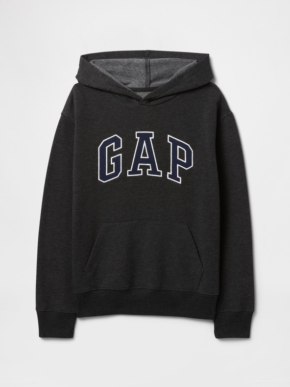 GAP Detská mikina s logom a fleece GAP