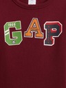 GAP Detská mikina s logom a fleece GAP
