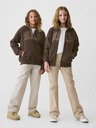 GAP Detská mikina s logom a fleece GAP