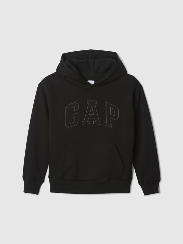 GAP Detská mikina s logom a fleece GAP