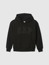 GAP Detská mikina s logom a fleece GAP