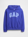 GAP Detská mikina s logom a fleece GAP