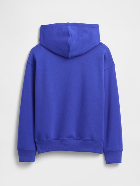 GAP Detská mikina s logom a fleece GAP