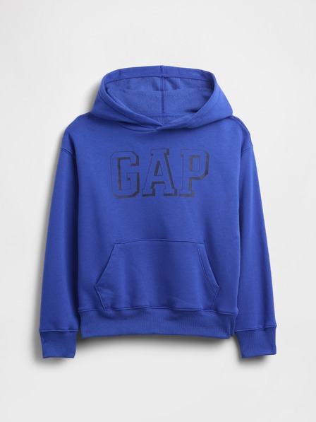 GAP Detská mikina s logom a fleece GAP