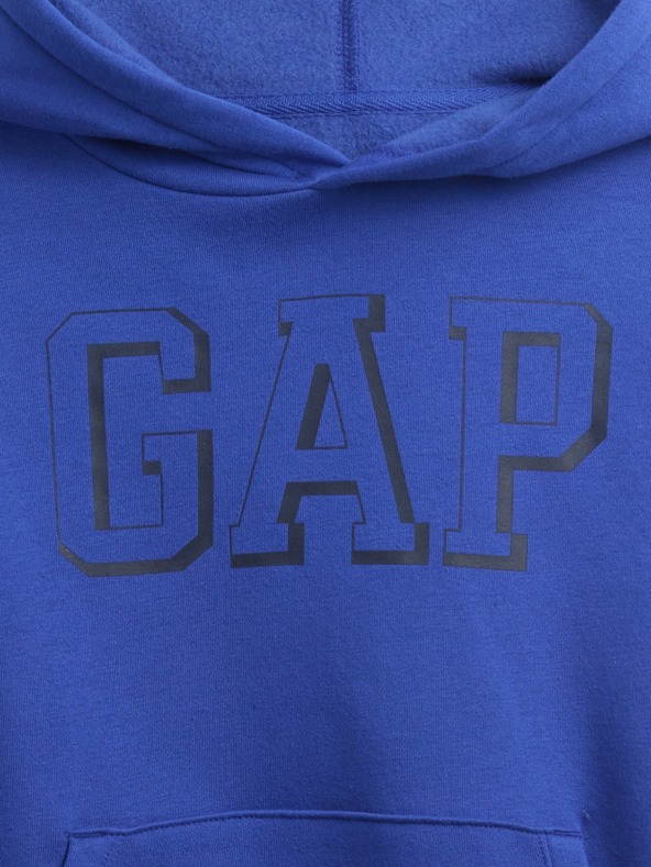GAP Detská mikina s logom a fleece GAP