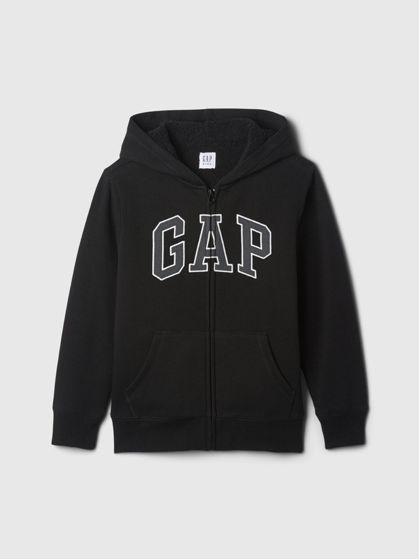GAP Detská zateplená sherpa mikina GAP