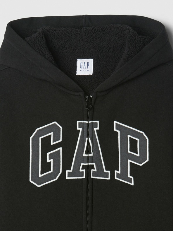 GAP Detská zateplená sherpa mikina GAP