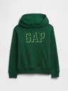 GAP Detská mikina s logom a fleece GAP