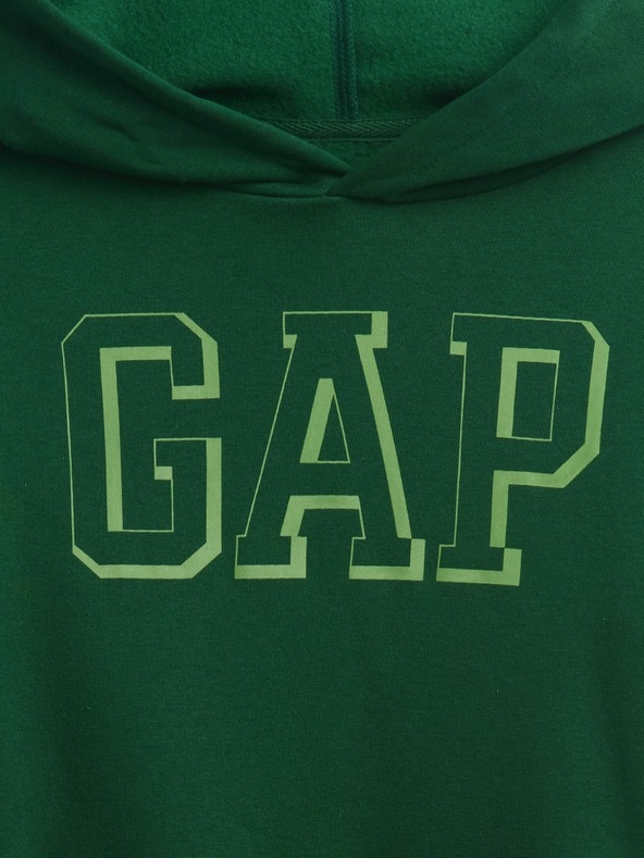 GAP Detská mikina s logom a fleece GAP