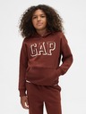 GAP Detská mikina s logom a fleece GAP