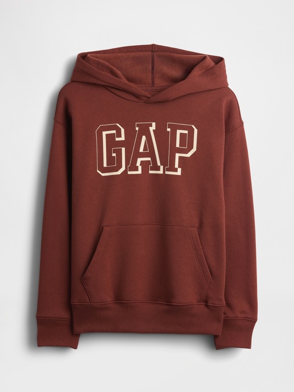 GAP Detská mikina s logom a fleece GAP