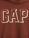 GAP Detská mikina s logom a fleece GAP