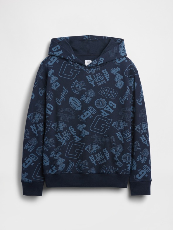 GAP Detská mikina s logom a fleece GAP