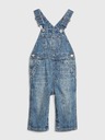 GAP Baby džínsy organic cotton overalls GAP